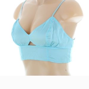 Victoria Secret Silk Designer Collection Unlined Bralette Crop Long Lune Bra M